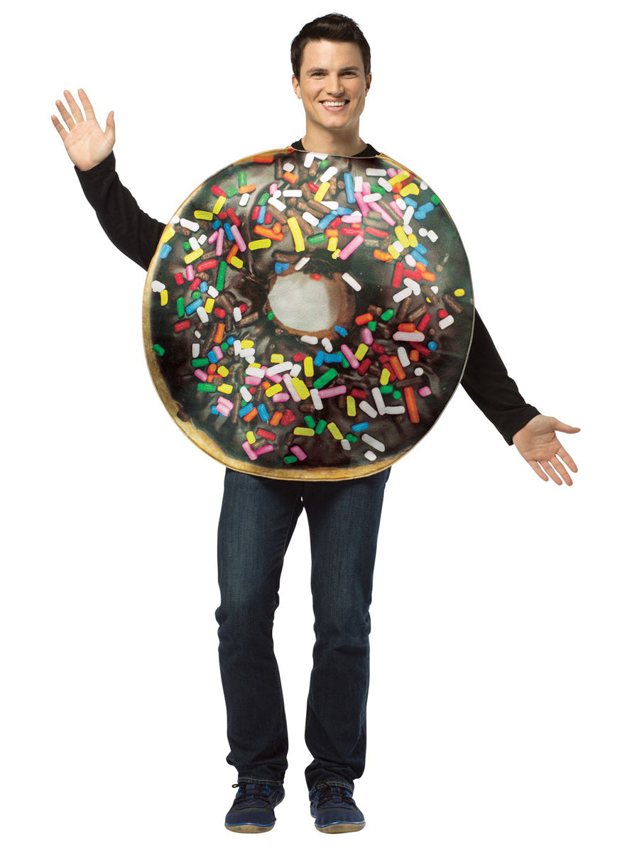 Chocolate Doughnut Novelty Adults Costume - Main Image