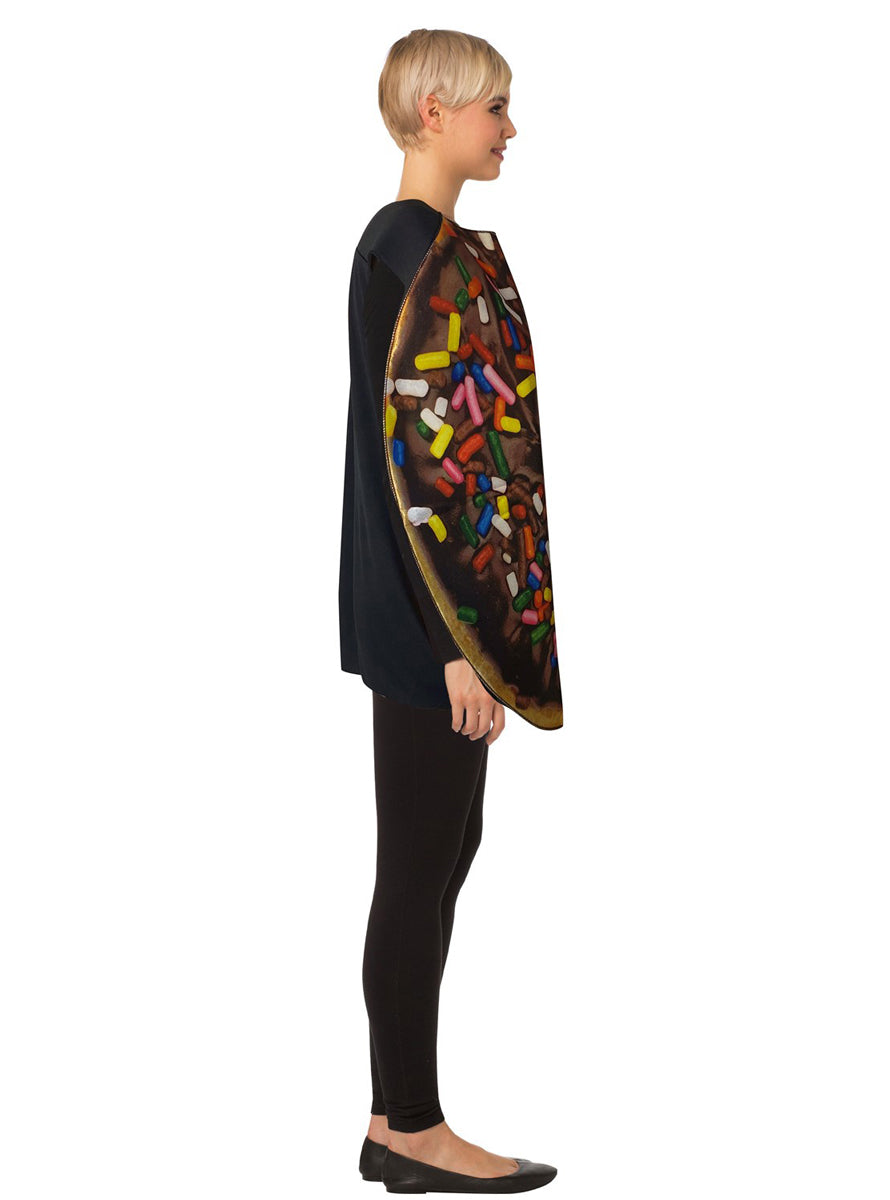 Chocolate Doughnut Novelty Adults Costume - Side Image