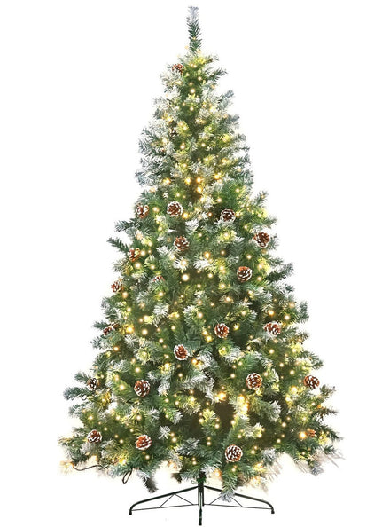 Christabelle Prelit Warm White Lights Christmas Tree With Pine Cones 120cm Main Image