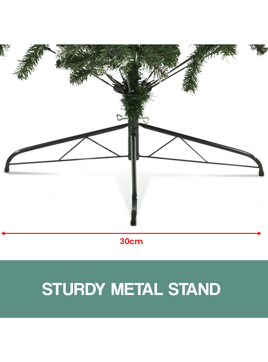 Christabelle Prelit Warm White Lights Christmas Tree With Pine Cones 120cm Stand Image