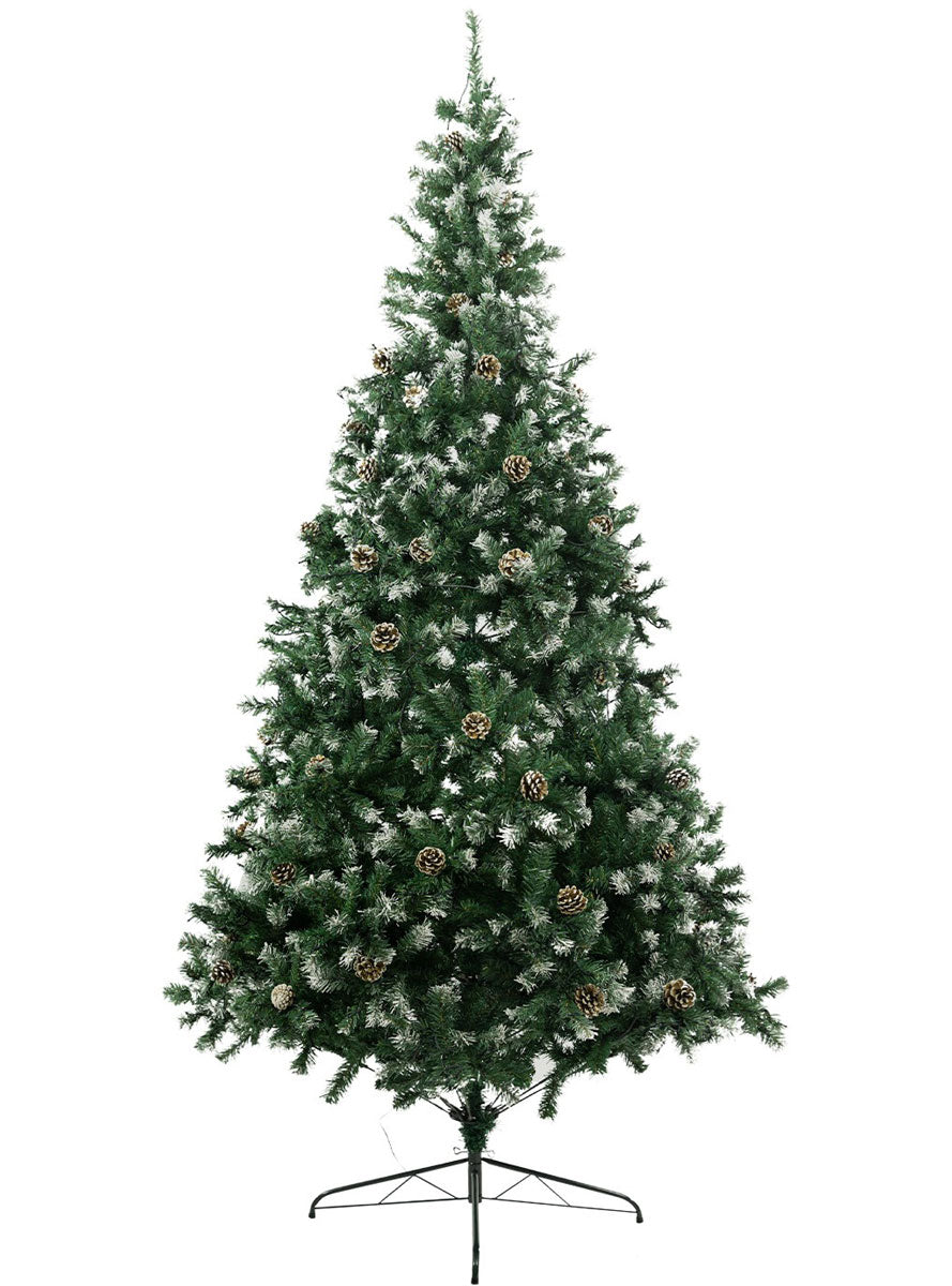 Christabelle Prelit Warm White Lights Christmas Tree With Pine Cones 120cm Unlit Image