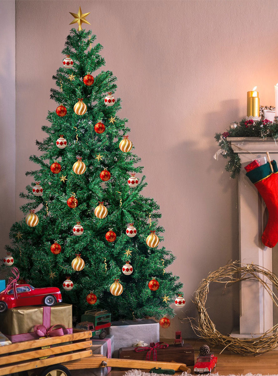 Christabelle Classic Green Christmas Tree 180cm Lifestyle Image