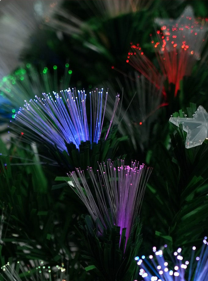 Christabelle Rainbow Prelit Christmas Tree With Stars 180cm Close Image 3