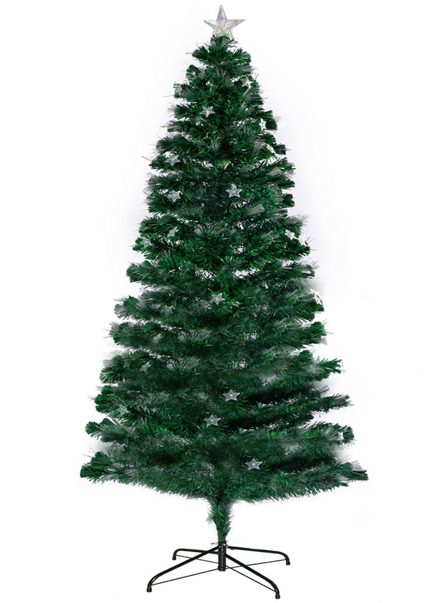 Christabelle Rainbow Prelit Christmas Tree With Stars 180cm Unlit Image