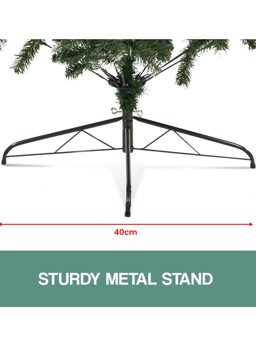 Christabelle Warm White Prelit Christmas Tree With Pine Cones 180cm Stand Image