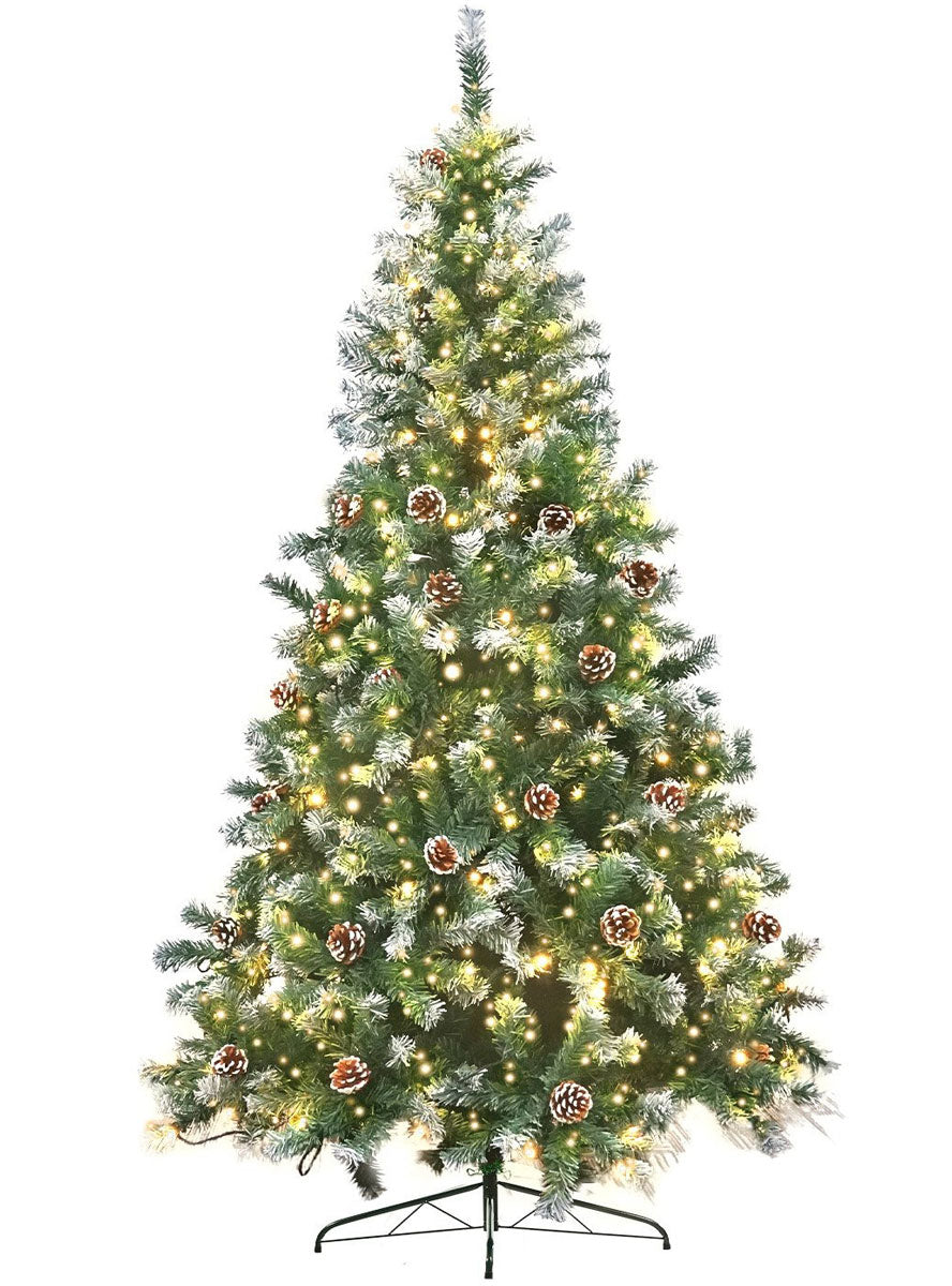 Christabelle Warm White Prelit Christmas Tree With Pinecone Decorations 270cm Main Image
