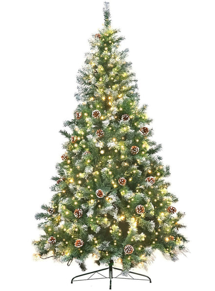 Christabelle Warm White Prelit Christmas Tree With Pinecone Decorations 270cm Main Image