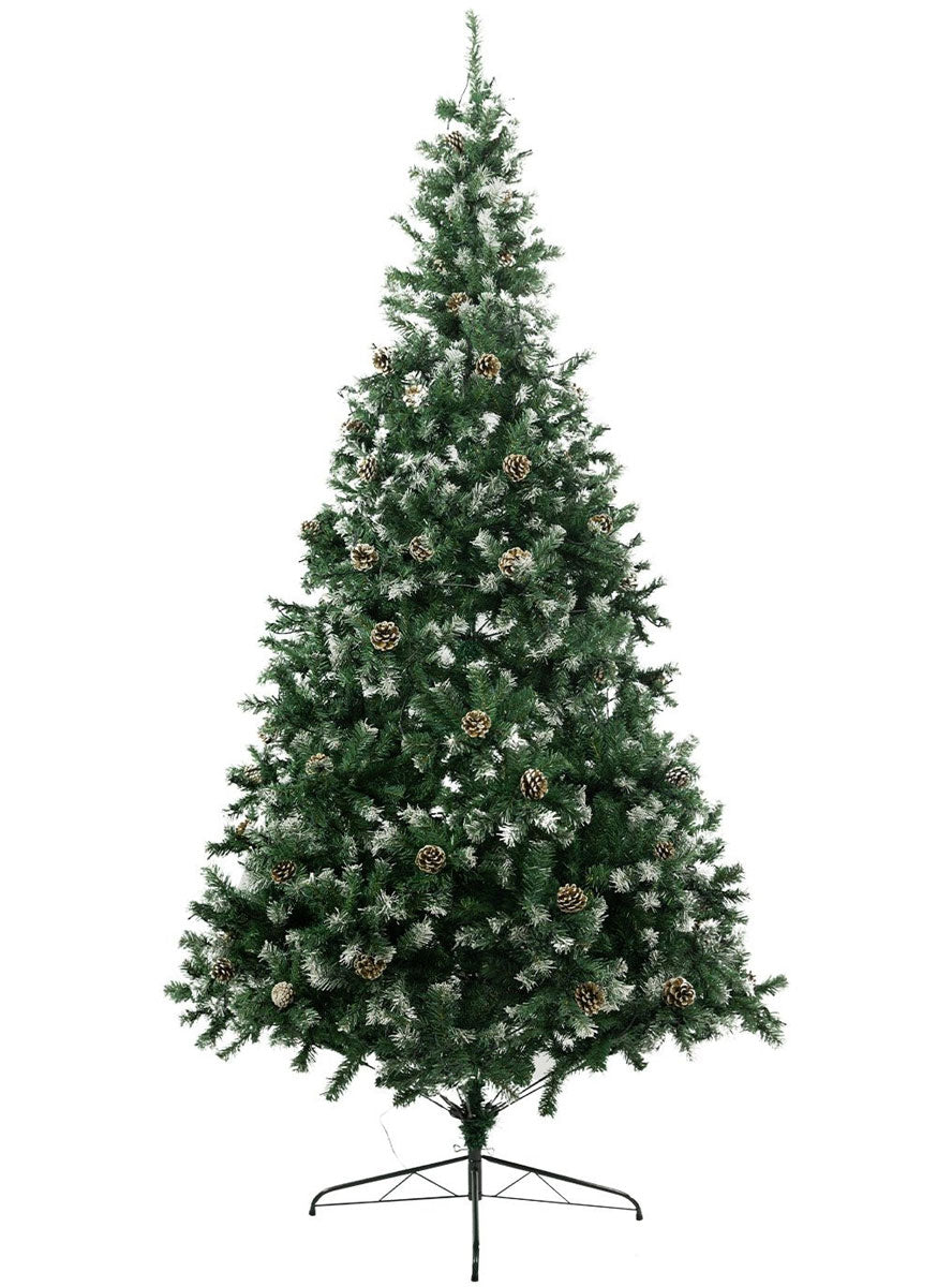 Christabelle Warm White Prelit Christmas Tree With Pinecone Decorations 270cm Unlit Image