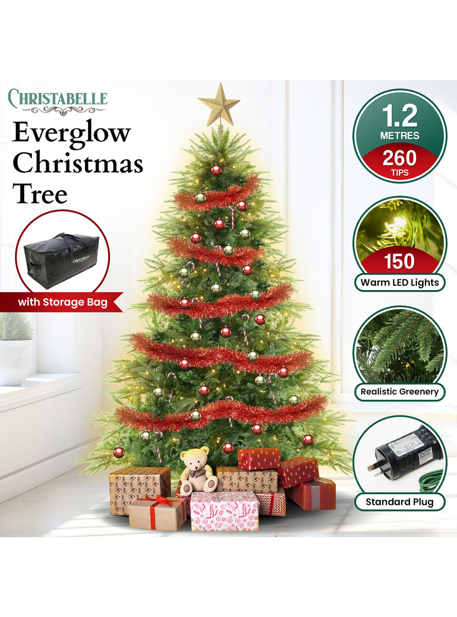 Christabelle Prelit 120cm Everglow Fir Christmas Tree - Info Image 1