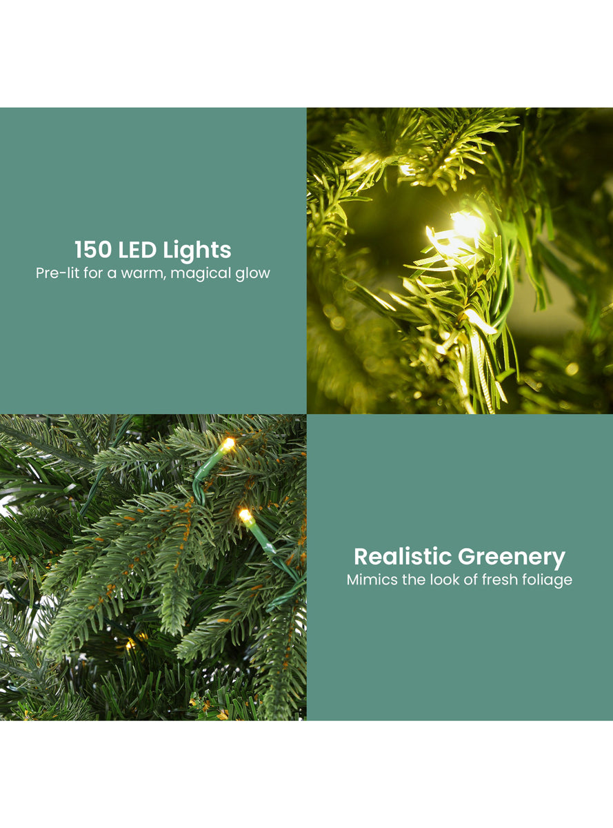 Christabelle Prelit 120cm Everglow Fir Christmas Tree - Info Image 2