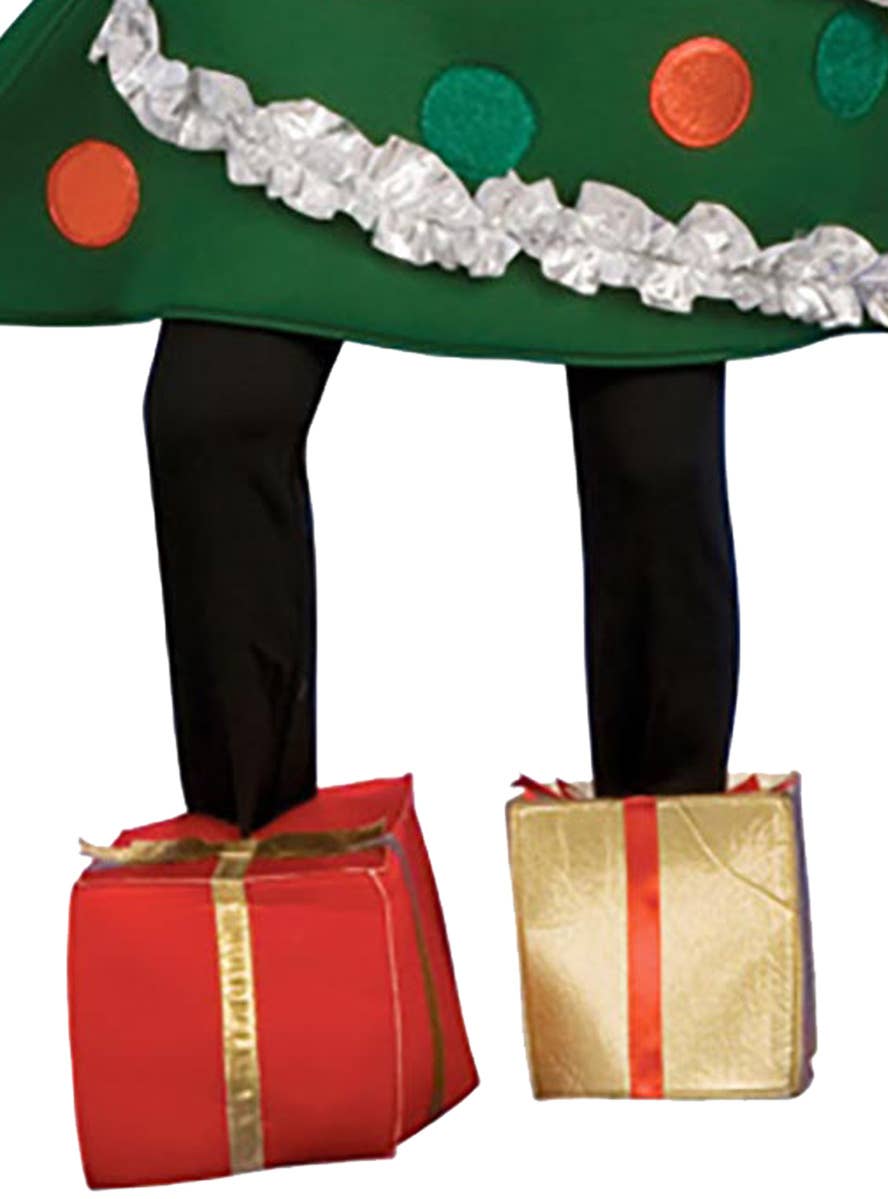 Image of Novelty Christmas Tree Adult's Xmas Costume - Close Image