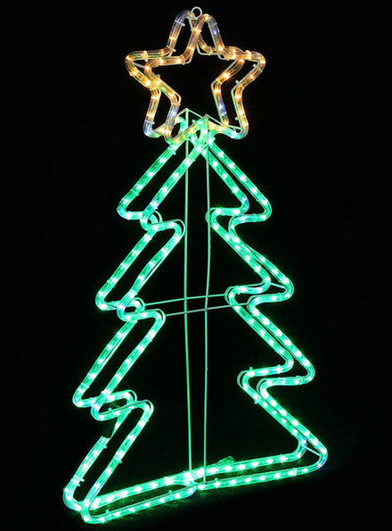 Twinkling LED Christmas Tree Rope Light Decoration - Main Image