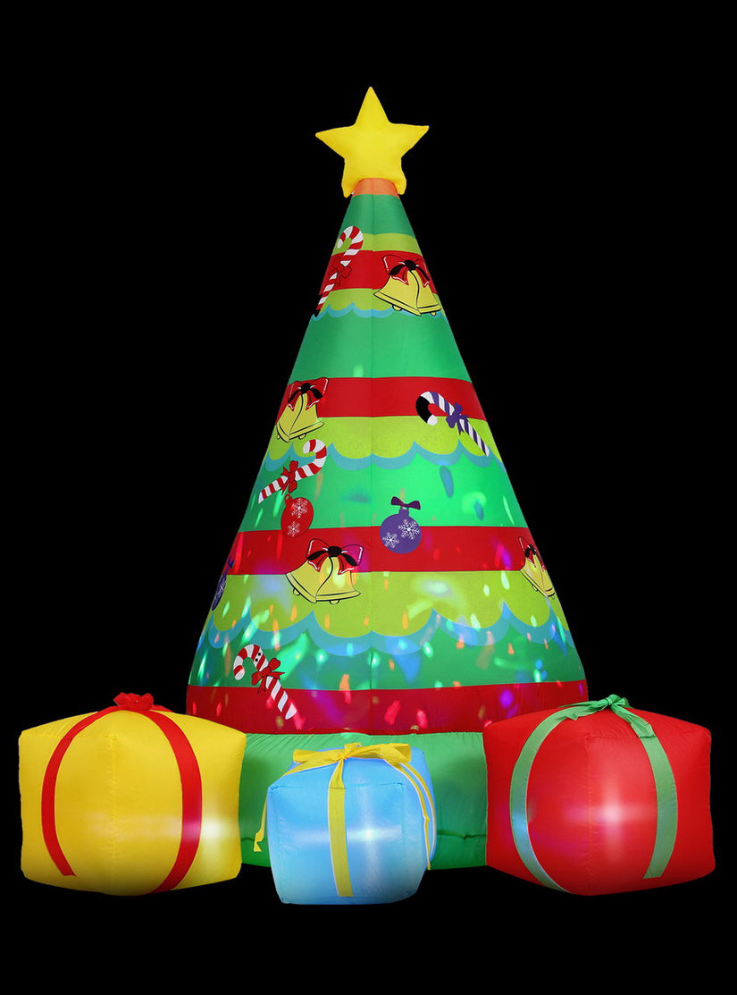 Christmas Tree with Gifts and Flashing Lights 220cm Inflatable Christmas Decoration - Alternate Image 2