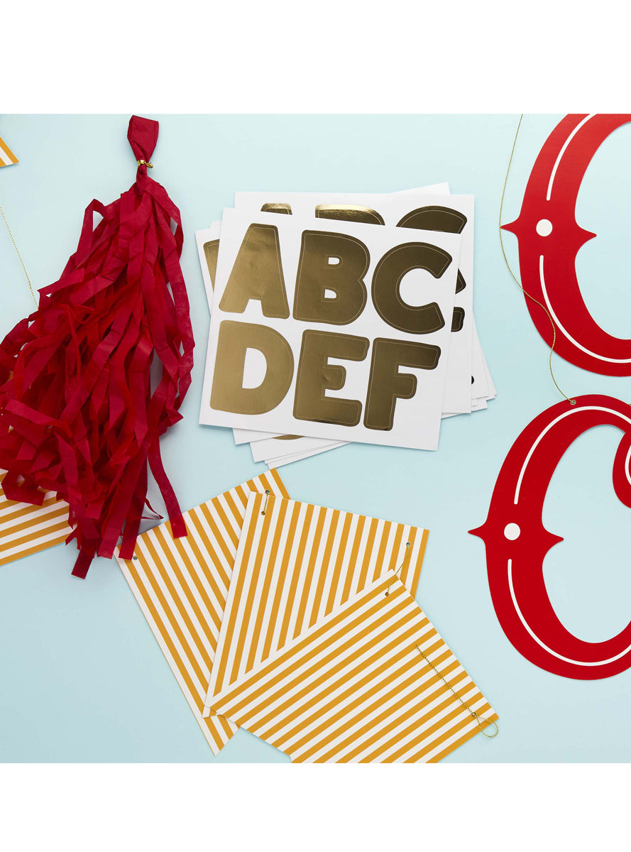 Circus Party 220cm Long Customisable Banner — Alternative Image 1