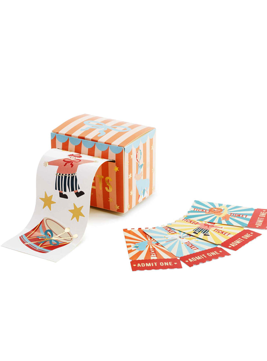 Circus Party 36 Pack Stickers And Entry Tickets — Main Image