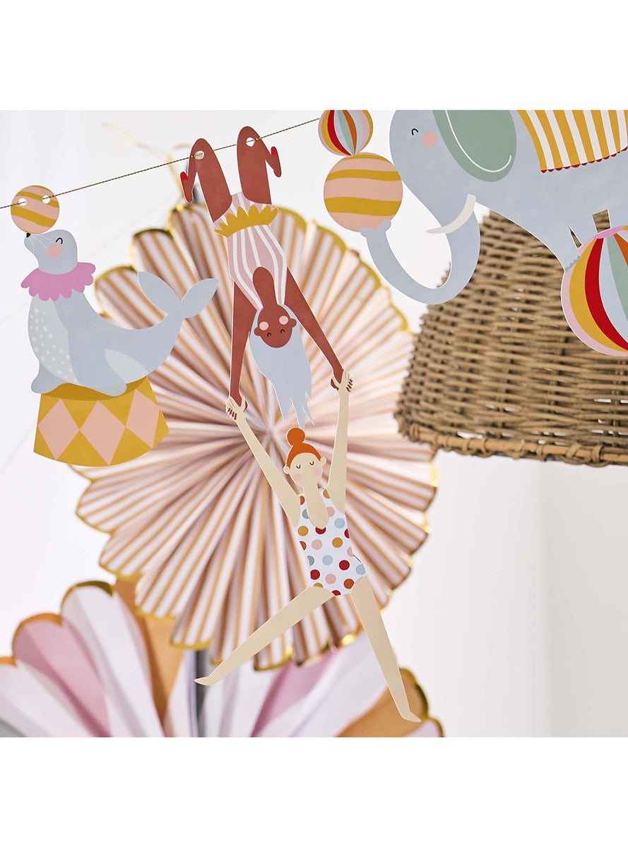 Circus Party 3m Long Character Garland — Lifestyle Image 1