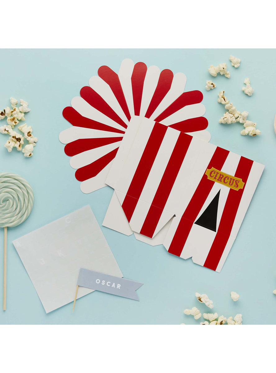 Circus Party 4 Pack 23cm Customisable Party Favour Boxes — Lifestyle Image 2