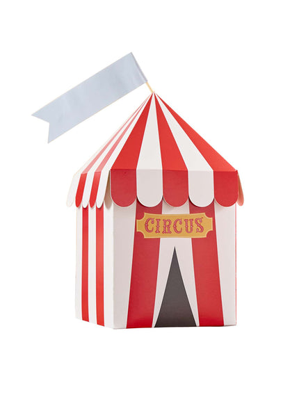 Circus Party 4 Pack 23cm Customisable Party Favour Boxes — Main Image
