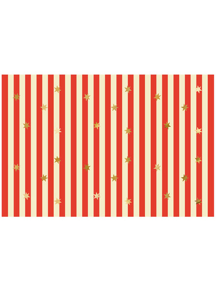 Circus Party Stars And Stripes 180cm Paper Table Cover — Main Image