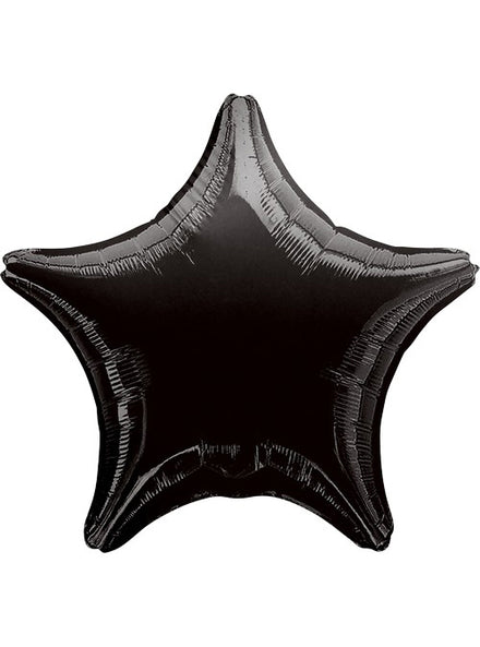 Classic Black Foil 45cm Star Balloon - Main Image