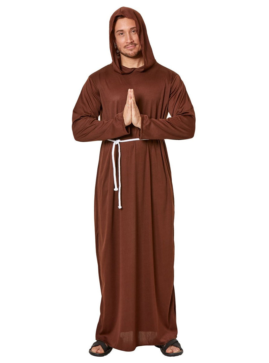 Classic Brown Monk Mens Costume