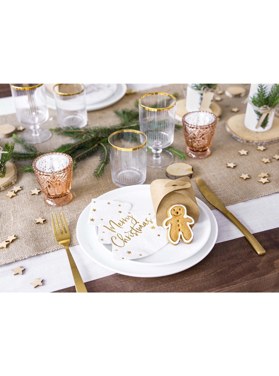 Merry Christmas Tree Shape Napkins - Lifestyle Image 2