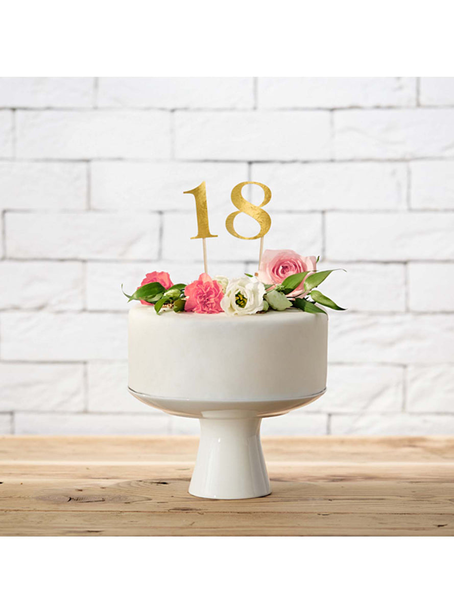 Classic Gold 11 Piece Paper Table Numbers — Lifestyle Image 2
