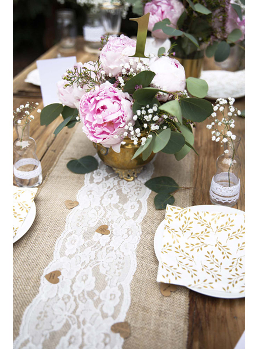 Classic Gold 11 Piece Paper Table Numbers — Lifestyle Image 3