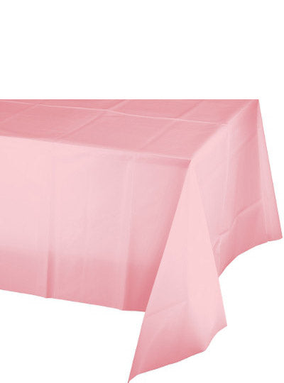 Classic Pink 274cm Plastic Table Cover - Main Image