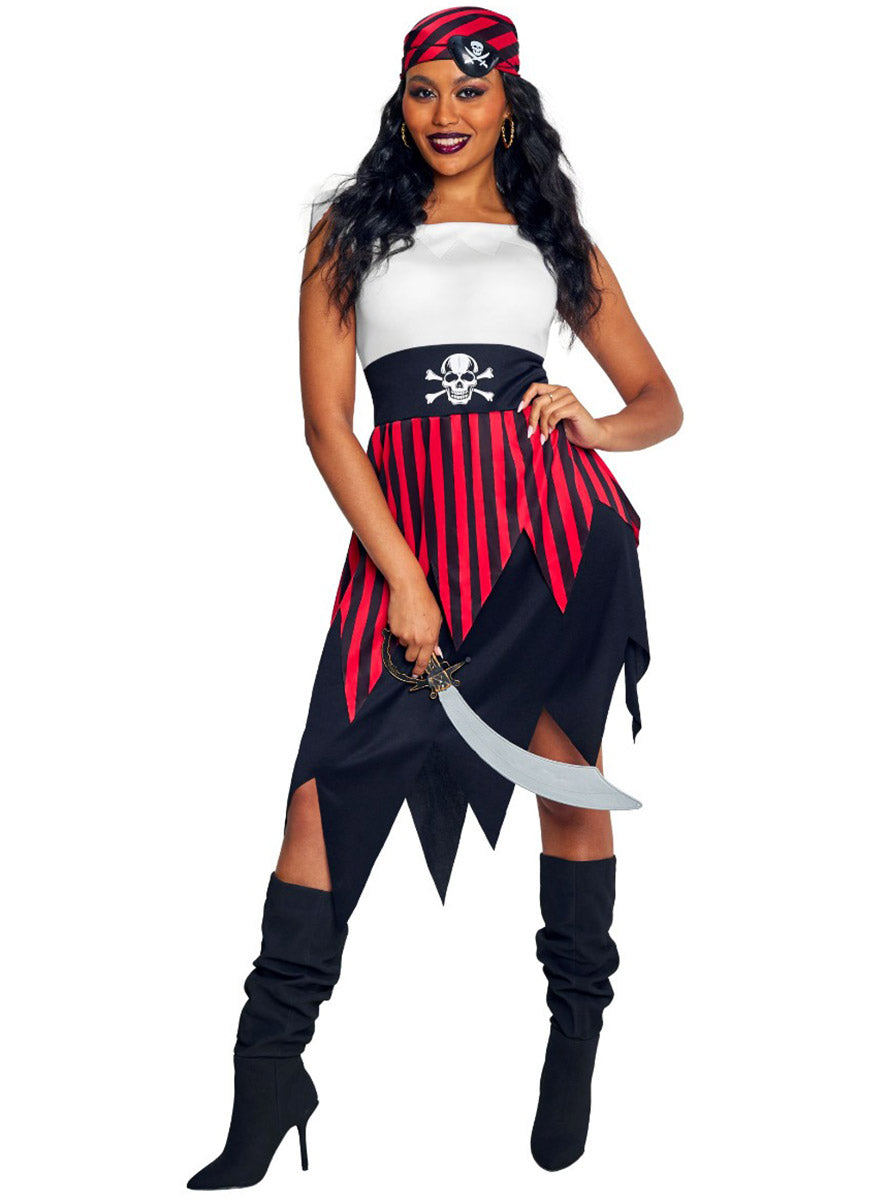 Deckhand Pirate Womens Costume - Main Image