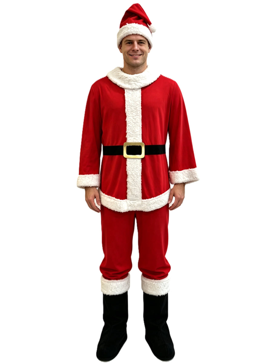 Classic Red and White Santa Claus Costume