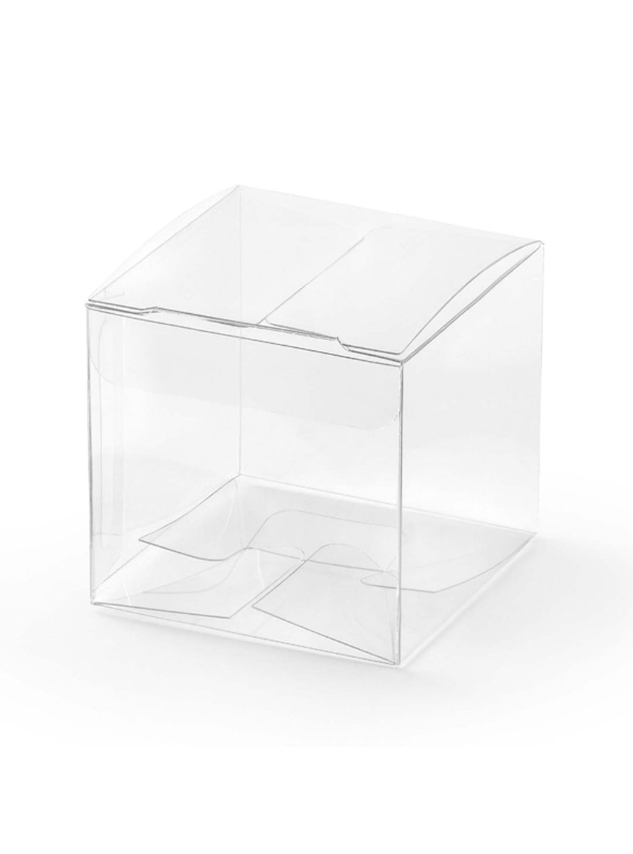 Classic Wedding 10 Pack Clear Acetate Favour Boxes — Main Image