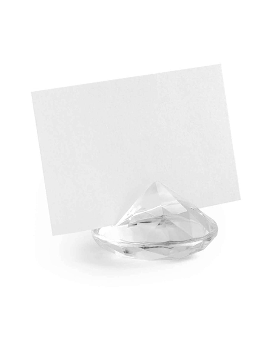 Classic Wedding 10 Pack Diamond Shaped Place Card Holders — Main Image