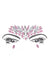 Image of Stick-On Pink and Silver Diamante Festival Face Jewels