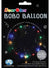 Image of Clear 45cm Bobo Balloon With Rainbow LED Lights