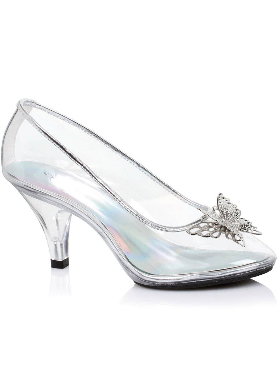 Image of Deluxe Clear Cinderella High Heel Costume Shoes - Main Image