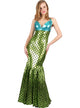 Women's Green Sexy Mermaid Fancy Dress Costume Main Image