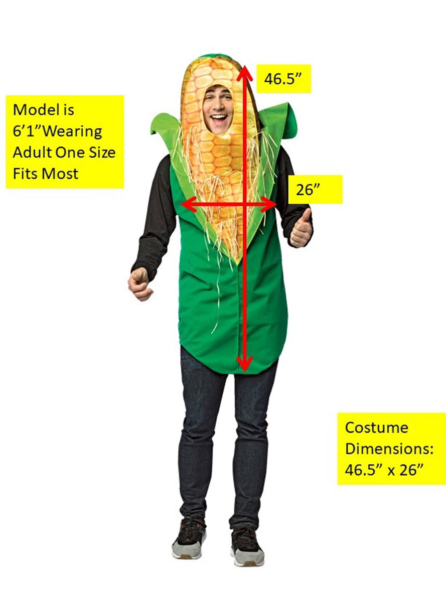 Cob of Corn Novelty Adults Food Costume - Details Image