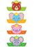 Image of Cocomelon 8 Pack Paper Crowns Party Favours