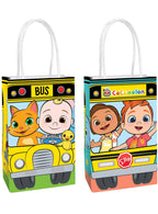 Image Of Cocomelon 8 Pack Deluxe Paper Loot Bags
