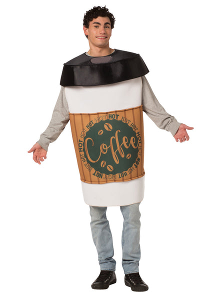 Coffee 2 Go Cup Novelty Adults Costume - Main Image