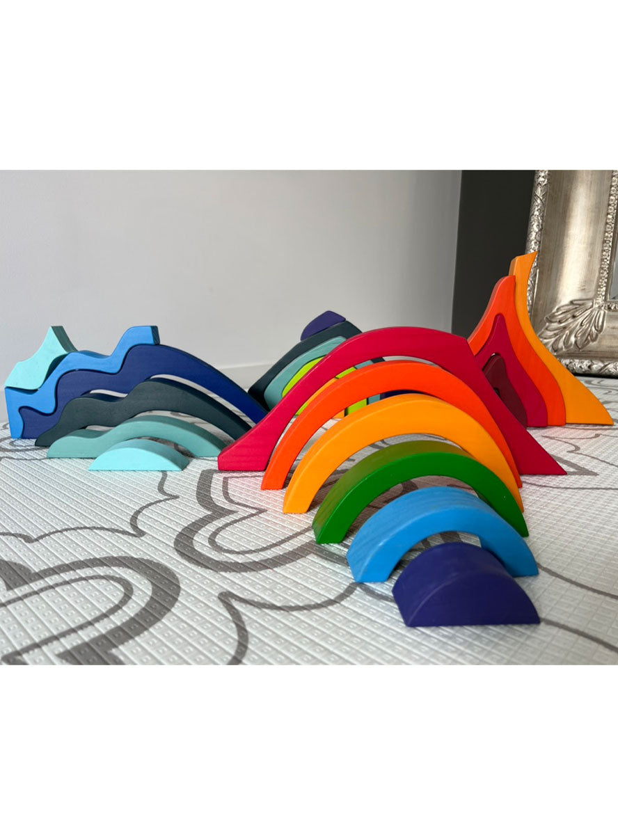 Kids Abstract Colourful Building Blocks Set - Alternate Image 3