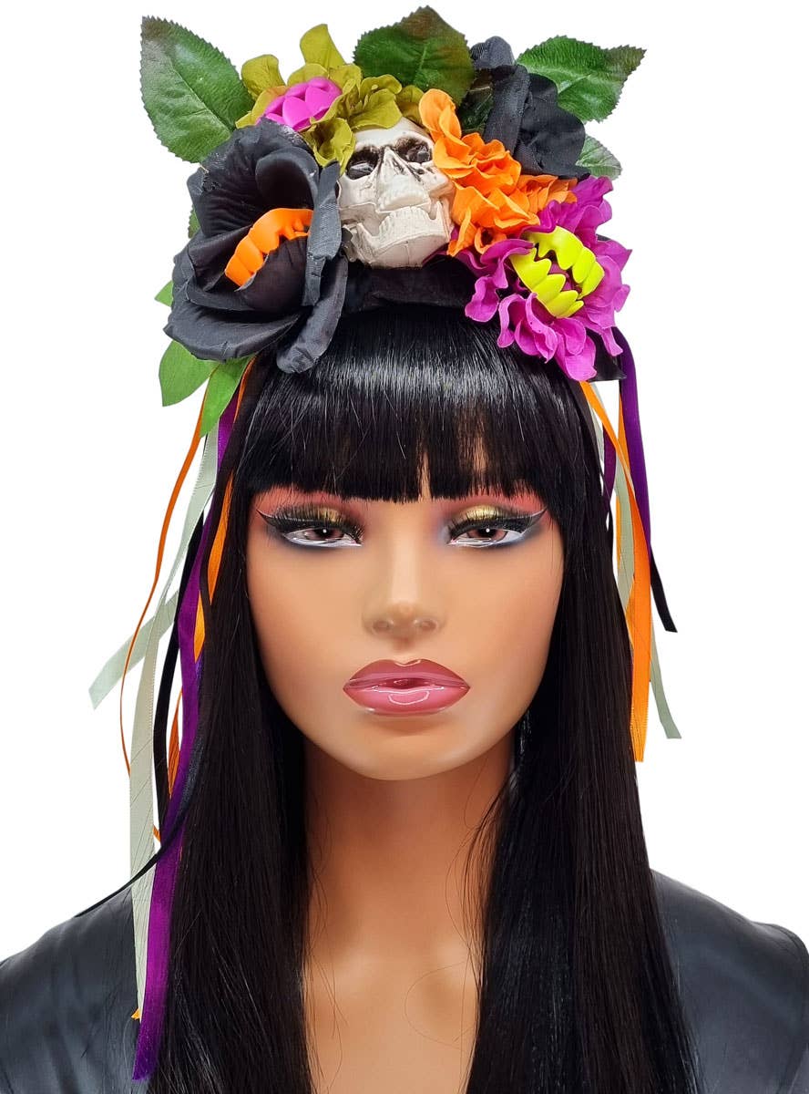 Image of Vibrant Monster Fang Flower Halloween Costume Headband - Main Image