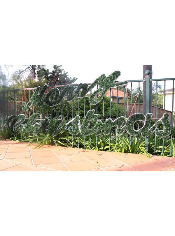 Commercial Size 5 Metre Light Up Merry Christmas Decoration - Alternate Image