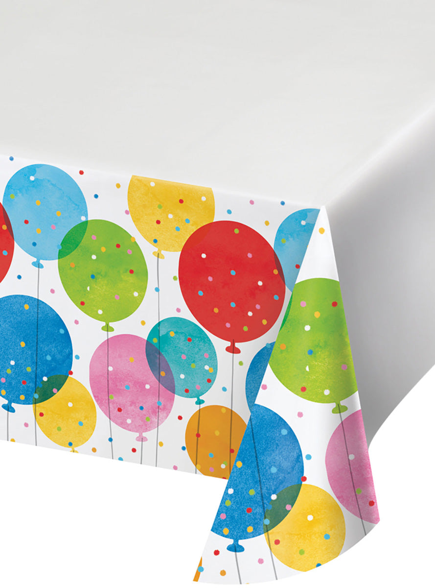 Confetti Balloons Printed Party Table Cover – Main Image