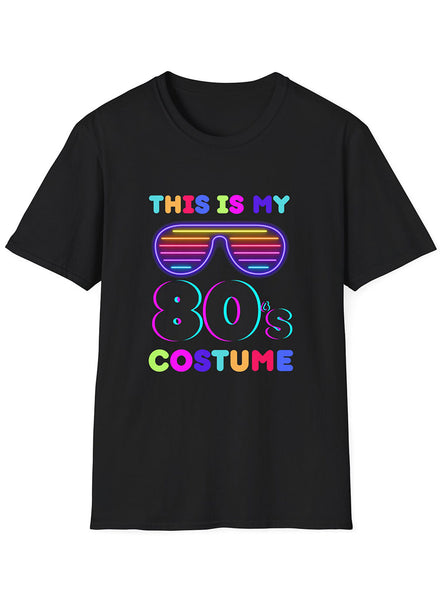 Colourful Neon This Is My 80s Costume Shirt