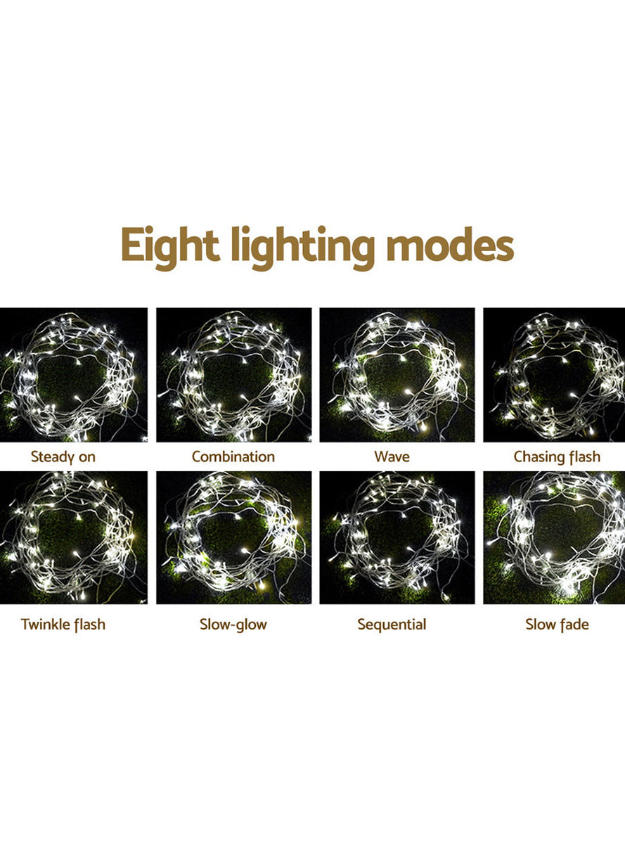 Cool White 3m x 6m Jinge Jollys Curtain Christmas Lights - Info Image 2