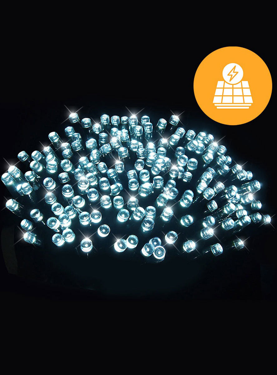 Cool White 500 Bulb Solar Fairy Christmas Lights - Main Image