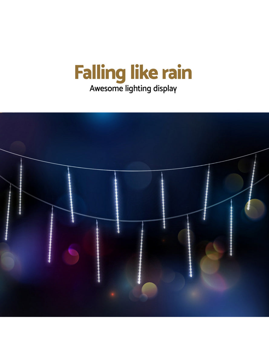 Cool White 7 Metre Falling Meteor Icicle Christmas Lights - Info Image 2