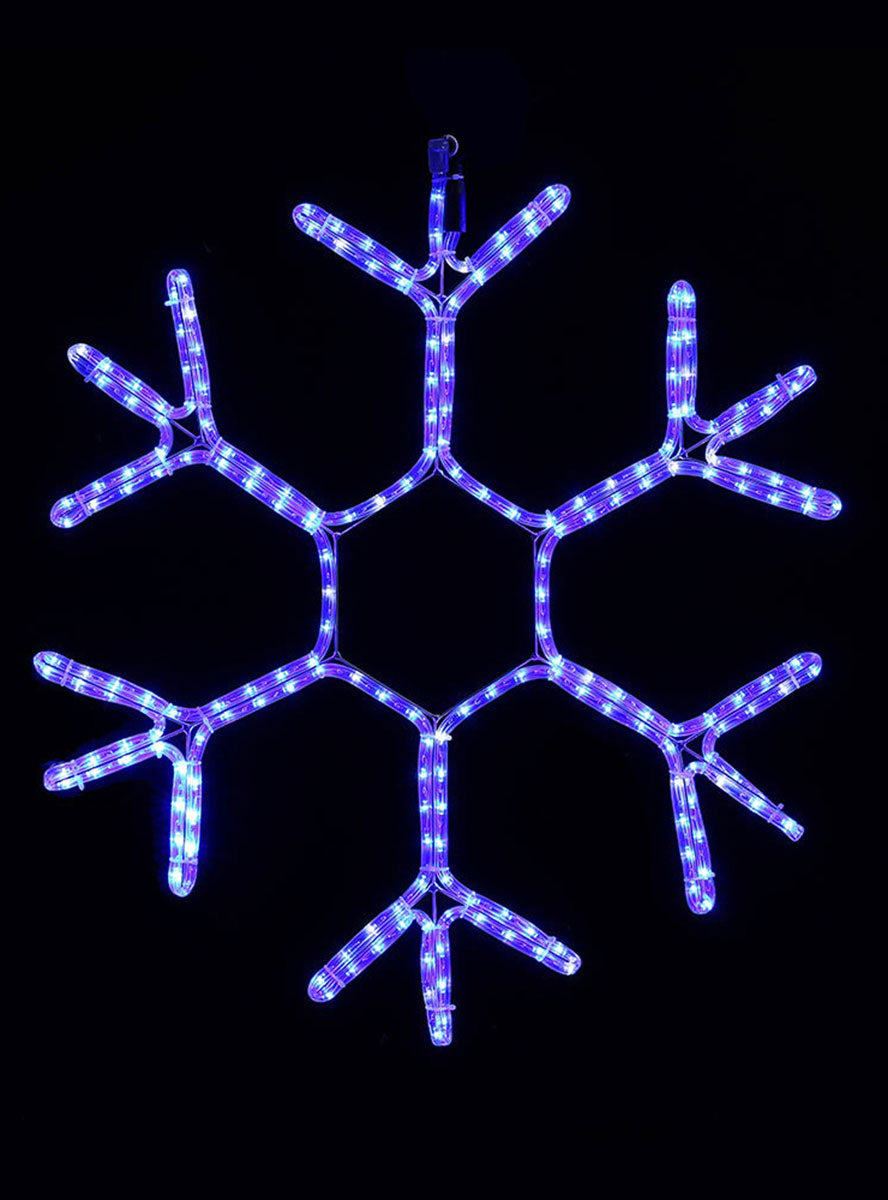 Cool White Snowflake Twinkling Rope Light Christmas Decoration - Main Image